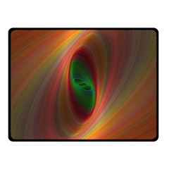 Ellipse Fractal Orange Background Double Sided Fleece Blanket (small)  by Nexatart