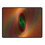 Ellipse Fractal Orange Background Double Sided Fleece Blanket (Small)  45 x34  Blanket Front