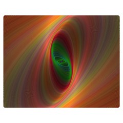 Ellipse Fractal Orange Background Double Sided Flano Blanket (medium)  by Nexatart