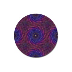 Pattern Seamless Repeat Spiral Magnet 3  (round) by Nexatart