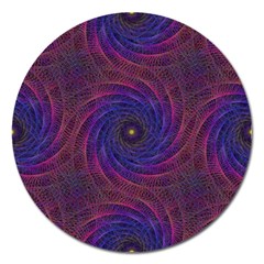 Pattern Seamless Repeat Spiral Magnet 5  (round) by Nexatart