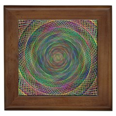 Spiral Spin Background Artwork Framed Tiles