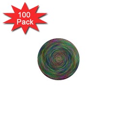 Spiral Spin Background Artwork 1  Mini Magnets (100 pack) 