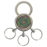 Spiral Spin Background Artwork 3-Ring Key Chains Front