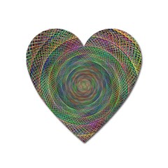 Spiral Spin Background Artwork Heart Magnet