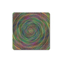 Spiral Spin Background Artwork Square Magnet by Nexatart