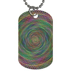 Spiral Spin Background Artwork Dog Tag (One Side)