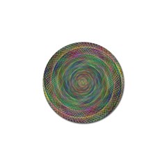 Spiral Spin Background Artwork Golf Ball Marker