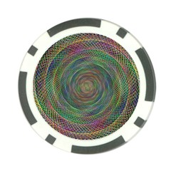 Spiral Spin Background Artwork Poker Chip Card Guard