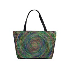 Spiral Spin Background Artwork Shoulder Handbags