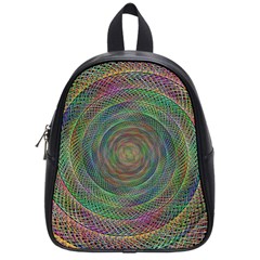 Spiral Spin Background Artwork School Bag (Small)