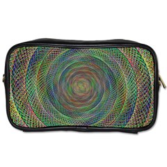 Spiral Spin Background Artwork Toiletries Bags by Nexatart