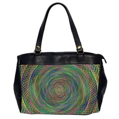 Spiral Spin Background Artwork Office Handbags (2 Sides) 