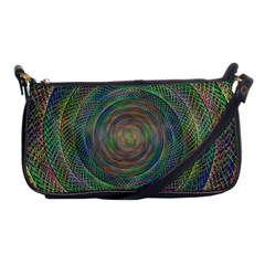 Spiral Spin Background Artwork Shoulder Clutch Bags