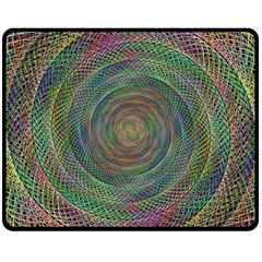 Spiral Spin Background Artwork Fleece Blanket (medium)  by Nexatart