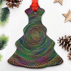 Spiral Spin Background Artwork Christmas Tree Ornament (Two Sides)