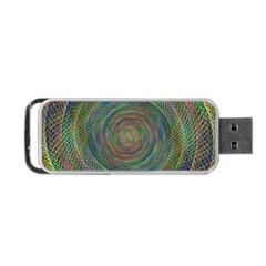 Spiral Spin Background Artwork Portable Usb Flash (two Sides) by Nexatart