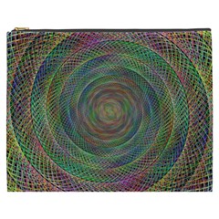 Spiral Spin Background Artwork Cosmetic Bag (XXXL) 