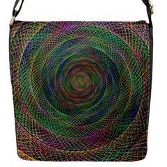 Spiral Spin Background Artwork Flap Messenger Bag (S)