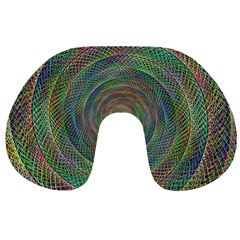 Spiral Spin Background Artwork Travel Neck Pillows