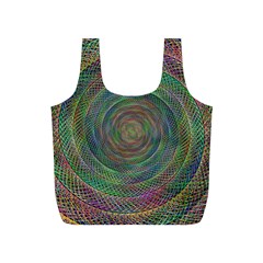 Spiral Spin Background Artwork Full Print Recycle Bags (S) 