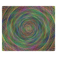 Spiral Spin Background Artwork Double Sided Flano Blanket (Small) 