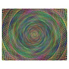 Spiral Spin Background Artwork Double Sided Flano Blanket (medium)  by Nexatart