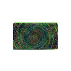 Spiral Spin Background Artwork Cosmetic Bag (XS)