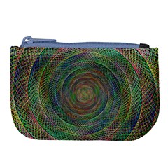 Spiral Spin Background Artwork Large Coin Purse by Nexatart