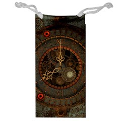 Steampunk, Awesome Clocks Jewelry Bag by FantasyWorld7