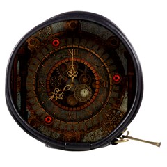 Steampunk, Awesome Clocks Mini Makeup Bags by FantasyWorld7