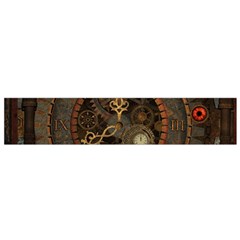 Steampunk, Awesome Clocks Flano Scarf (small) by FantasyWorld7