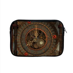 Steampunk, Awesome Clocks Apple Macbook Pro 15  Zipper Case by FantasyWorld7