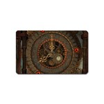 Steampunk, Awesome Clocks Magnet (Name Card) Front