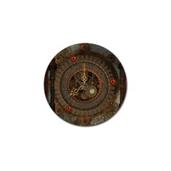 Steampunk, Awesome Clocks Golf Ball Marker by FantasyWorld7