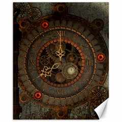 Steampunk, Awesome Clocks Canvas 16  X 20   by FantasyWorld7