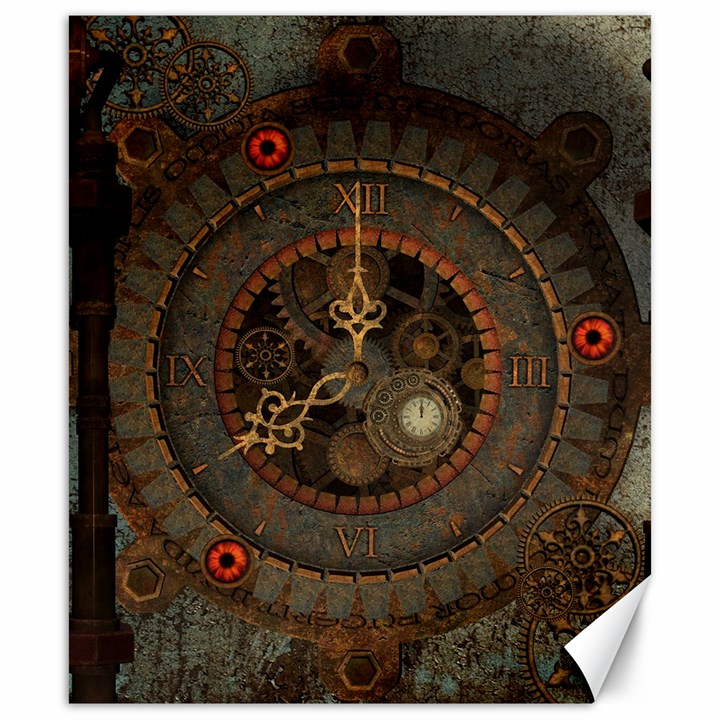 Steampunk, Awesome Clocks Canvas 20  x 24  