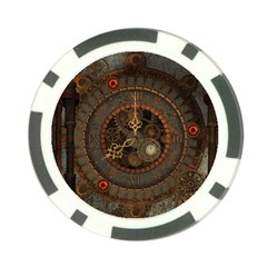 Steampunk, Awesome Clocks Poker Chip Card Guard (10 Pack) by FantasyWorld7