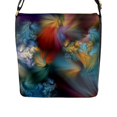 Evidence Of Angels Flap Messenger Bag (l)  by WolfepawFractals