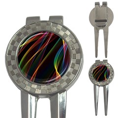 Rainbow Ribbons 3-in-1 Golf Divots by Nexatart