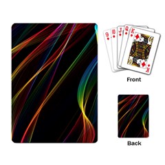 Rainbow Ribbons Playing Card by Nexatart