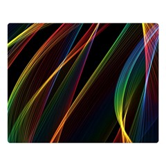 Rainbow Ribbons Double Sided Flano Blanket (large)  by Nexatart