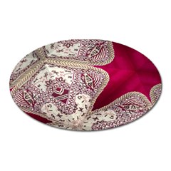 Morocco Motif Pattern Travel Oval Magnet by Nexatart