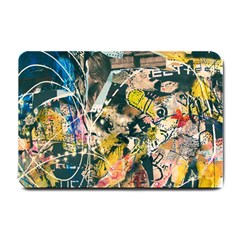 Art Graffiti Abstract Vintage Small Doormat  by Nexatart