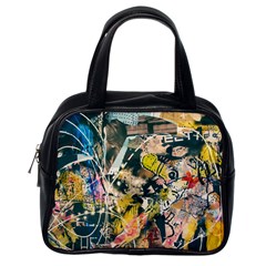 Art Graffiti Abstract Vintage Classic Handbags (one Side) by Nexatart