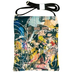 Art Graffiti Abstract Vintage Shoulder Sling Bags by Nexatart