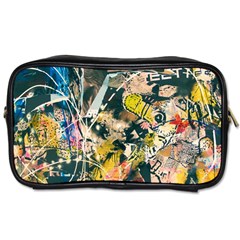 Art Graffiti Abstract Vintage Toiletries Bags 2-side by Nexatart