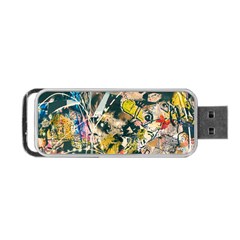 Art Graffiti Abstract Vintage Portable Usb Flash (one Side) by Nexatart