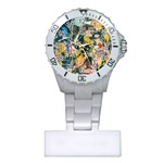 Art Graffiti Abstract Vintage Plastic Nurses Watch Front