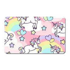 Unicorn Rainbow Magnet (rectangular) by Nexatart